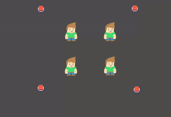 gif showing a level resolution