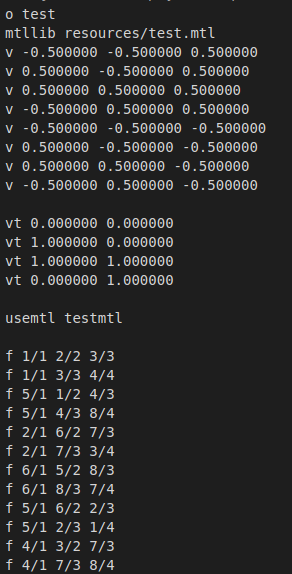 example of .obj file